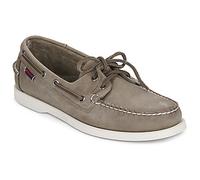 Sebago Boat Shoes DOCKSIDES PORTLAND CRAZY H in Grey 8.5