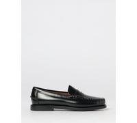 SEBAGO Classic Dan Brushed Leather Penny Loafers with Low Heel - Size: 8 - female