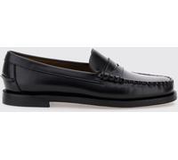 SEBAGO Classic Dan Smooth Calfskin Penny Loafers with Saddle Strap - Size: 7½ - female