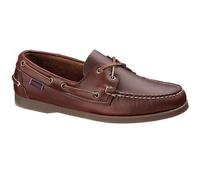 Sebago Docksides Portland Mens Brown Gum Leather Boat Deck Shoes Size 8-12