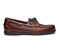 Sebago Endeavour Mens Brown Waxed Leather Boat Deck Shoes Size 8-13