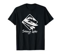 Sebago Lake Maine Camping Rustic Boating Kayak Kayaking T-Shirt