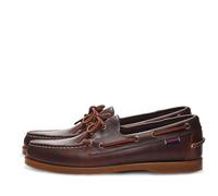 Sebago Men's Docksides Portland Waxed Boat Shoe, Brown Honey, 7.5 UK