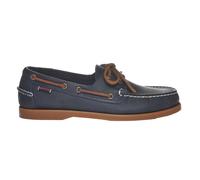 Sebago Mens Portland Leather Boat Shoes (Navy Blue/Brown Tan/Gum) - Size UK 7.5