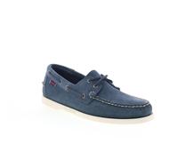 Sebago Portland Flesh Out Mens Blue Suede Loafers & Slip Ons Boat Shoes