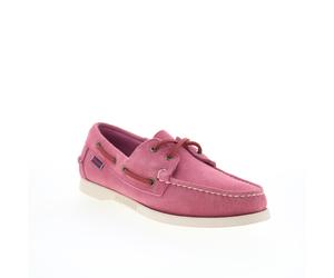 Sebago Portland Roughout Boat Womens Pink Suede Loafers & Slip Ons Boat Shoes