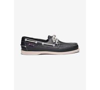 Sebago Docksides Portland Mens Blue Leather Boat Deck Shoes Size 8-12