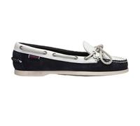 Sebago Women's Nina Suede Bala Moccasin in Navy | Size: 3.5 Sebago Navy 3.5