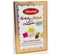 Sebahat Vegan Turkish Delight Rose and Lemon Flavours 250g