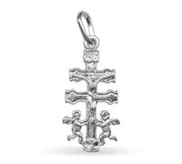 Sebaoth Caravaca Cross 925 Sterling-Silver with Angels Design - Blessed
