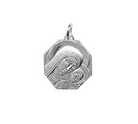 Sebaoth Medal Pendant Virgin Neocatechumenal Way Octagonal Silver 925 m