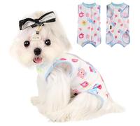 Sebaoyu Dog Recovery Suit for Small Dogs After Surgery, Surgical Surgery Dog Cat Suit, Pet Recovery Wounds Onesie Substitute Surgery Cone Pet Pajamas Body Clothes, M