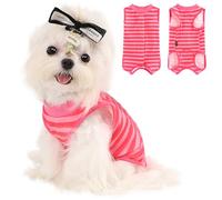 Sebaoyu Dog Recovery Suit for Small Dogs After Surgery, Surgical Surgery Dog Cat Suit, Pet Recovery Wounds Onesie Substitute Surgery Cone Pet Pajamas Body Clothes, XS