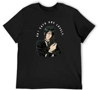 Sebastian Ah! C@a@ts are Lovely T Shirt Size Medium Anime Funimation Mens Black