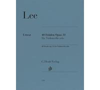 Sebastian Lee: 40 Etüden Opus 31 - Cello Sheet Music - Henle Verlag (HN 1519)