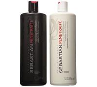 Sebastian Penetraitt Strengthening And Repair Shampoo & Conditioner Liter Set (33.8 OZ)