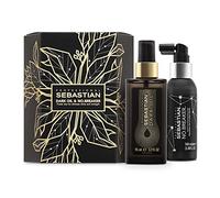 Sebastian Professional Ultimate Shine and Strength Treatment Duo Set, Leave-in Conditioner and Styling Spray | For All Hair Type