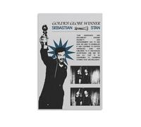 Sebastian Stan Golden Globe Winner Posters Aesthetic Wall Art Canvas Vintage Poster Decorative Painting for Living Room Bed Room Decor 12x18inch(30x45cm) Unframe-style