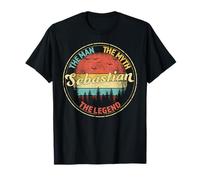 Sebastian The Man The Myth The Legend Men Personalized Name T-Shirt
