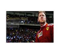 Sebastian Vettel Canvas Poster Wall Art Decor Print Picture Paintings for Living Room Bedroom Decoration 24x36inch(60x90cm)