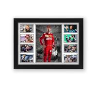 Sebastian Vettel Signed Poster Print - Limited Edition Autograph Fan Gift - Collectible Memorabilia Wall Art Merchandise (Framed A4 (30x21cm))