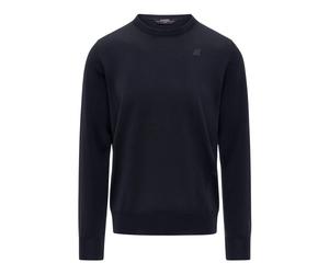 Sebastien Merino Pullover - male - K-Way - Round-neck Knitwear - Blue - M - Knitwear M