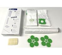 SEBO 5828ER Service Box for X1 - X5 Vacuum cleaners includes 8 x Filter Vacuum Bags, Exhaust Filter, Electrostatic Microfilter and Sealing Strip, Green