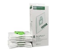 SEBO Filter Bag Box Airbelt E, 8 Three-Layer Ultra Bags with caps #8300AM