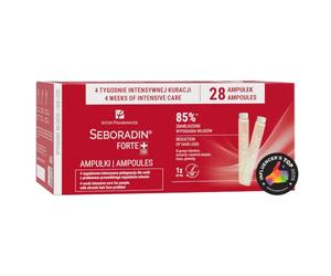 Seboradin FORTE Hair Loss Ampoules for Women and Men, 28 x 5,5 ml | Chronic Shedding, Visible Thinning, Receding Hairline, Postpartum and Androgenetic Scalp Care, Leave-In Night Routine