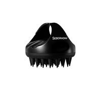 Seboradin Scalp Massager, Shampoo Brush, Soft Silicone, Wet & Dry, Black