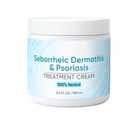 Seborrheic Der-matitis & P Soriasis Treat-ment Cream, With Smooth Skin Texture, 100ml, Beard Recovery Cream, Beard Softening Lotion, Skin Moisture Support, For Men Home Barber Shop Travel Use