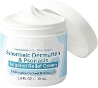 Seborrheic Dermatitis & Psoriasis Treatment Cream,Beard Recovery Cream,Scalp Relief Balm,for Soft and Soothed Scalp and Skin,for All Skin Types (1 pcs)