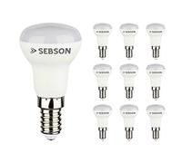 SEBSON 10x LED E14 Reflector Bulb 3W, Small Edison Screw Bulb Warm White 3000K, Replaces 20W, 200lm, Ra97, 230V LED Light R39 Flicker Free