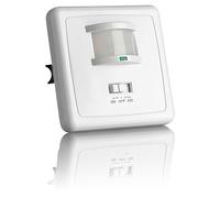 SEBSON 2x PIR Sensor Light Switch Indoor, Wall Flush Mounted, Programmable, Range 9m/160°, Infrared Motion Sensor for LED Lights, Flush Mount Boxes 60mm