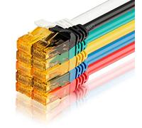 SEBSON CAT6 Ethernet Cable 0.5m, 10 Pack, Gigabit Lan Network Cable RJ45, 1000Mbit/s High Speed, U-UTP, Patch Cable for Router, PC, TV