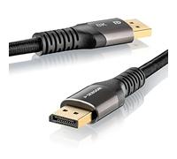 SEBSON DisplayPort Cable 2m - DP Cable 1.4 Male to Male, 8K/60Hz 4K/144Hz 2K/240Hz - DisplayPort to DisplayPort for Monitor, Display, PC, Gaming, Black