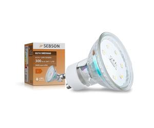 SEBSON GU10 LED Bulbs Warm White 2900K, 3.5W - 4 Pack - Spot Lights Ceiling - Equivalent 35W Halogen Bulbs, 300lm, 110º Beam Angle - 230V Bulb, Non dimmable