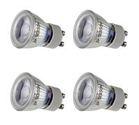 SEBSON GU10 LED Bulbs Warm White 3000K 3W ø35mm - 4 Pack - Spot Lights Ceiling - Equivalent 25W Halogen Bulbs, 250lm, 46º Beam Angle - 230V Bulb, Non dimmable