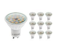 SEBSON GU10 LED Bulbs Warm White 3000K, 5W - 10 Pack - Spot Lights Ceiling - Equivalent 35W Halogen Bulbs, 380lm, 110º Beam Angle - 230V Bulb, Non dimmable