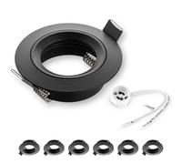 SEBSON Housing for recessed Ceiling Spotlight with GU10 Socket Cover Ø80mm