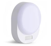 SEBSON LED Night Light with Motion Sensor - Battery Operated, Twilight Sensor, On/Off Switch, Range 3m/120° - Warm White Night Lamp