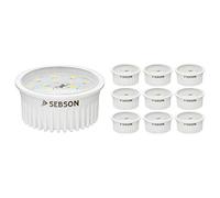 SEBSON LED Spot Lights Ceiling Warm White 3000K - 10 Pack - Recessed Downlight LED Module - Replaces GU10 MR16 - Ultra Flat ø50x26mm 5W 400lm 230V Bulb Lights