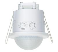 SEBSON PIR Sensor Flush-mounted Outdoor - Detection Range 20m / 360° - Ceiling Mounting, Programmable, Motion Sensor LED suitable, 3-wire