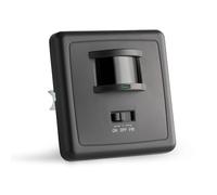 SEBSON PIR Sensor Light Switch Indoor - Wall Flush Mounted, Programmable, Range 9m/160° - Infrared Motion Sensor for LED Lights, Flush Mount Boxes 60mm, 3-Wire