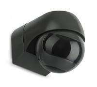 SEBSON PIR Sensor Outdoor IP44 Surface-mounted - LED suitable, Programmable, Swivelling - Range 12m/180°, 3m/360° (2 Infrared Sensors) 3-wire