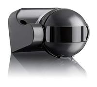 SEBSON PIR Sensor Outdoor IP44, Surface Wall mounted, Infrared Motion Sensor, LED suitable, Range max. 12m/180°, swivelling, max. 1200/300W, anthracite