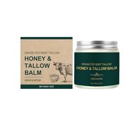 Sebum and Honey Balm for Face, Beef Tallow for Skin, Grass-Fed Beef Tallow and Raw Wild Honey, Moisturising Cream for Body Face for Dry Sensitive Skin