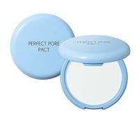 Sebum Control Makeup Pressed Powder Pact, Pore Minimization, Plant-Based Setting Finishing Powder to Absorb Sweat and Prevent Clumps, with Mirror and Puff - THESAEM Saemmul Perfect Pore Pact 12g