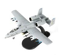 SEBUNAS 1/100 Scale A-10 Thunderbolt II Fighter Model Attack Aircraft Models A-10 Warthog Strike Aircraft Military Metal Diecast Airplane Model Kit for Adult Collection or Gift