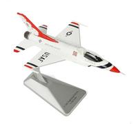 SEBUNAS 1/100 Scale F-16C Fighting Falcon Fighter Jet Model US Air Force Air Demonstration Squadron (Thunderbirds) Military Aircraft Miniature Metal Diecast Airplane Model Kit for Adult Collection